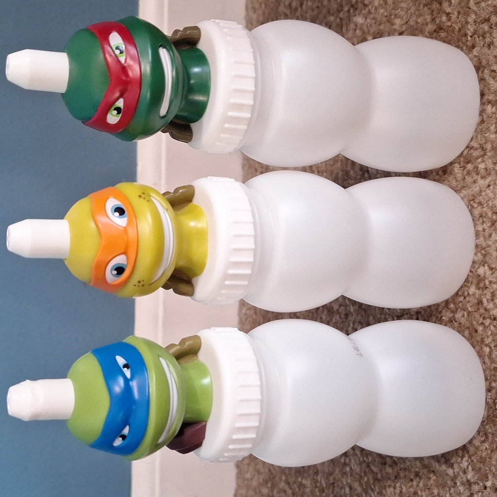 Ninja Turtles Kids Water Bottles - Set of 3